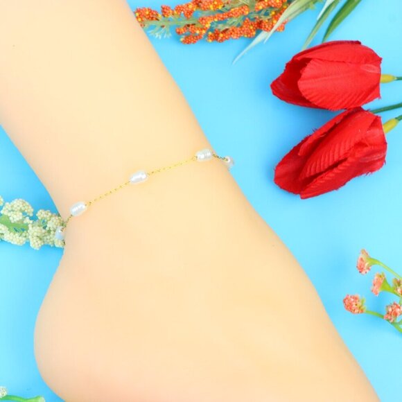 Elegant Handmade Anklet – Perfect for Women & Girls | Ideal Gift Option, DYC1193 - Picture 1 of 7